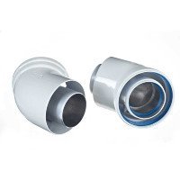 Baxi & Potterton pair of 45 degree bends (60/100) Baxi & Potterton pair of 45 degree bends (60/100)