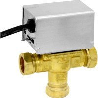 Honeywell V4073A 1039 3 Port Mid Position Motorised Valve 22mm Honeywell V4073A 1039 3 Port Mid Position Motorised Valve 22mm