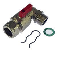 Glowworm S208700 Water Cock - 22mm Glowworm S208700 Water Cock - 22mm