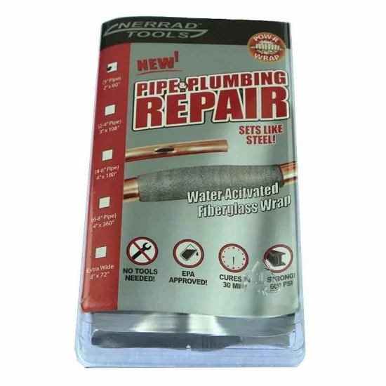 Nerrad NTPW8540 Pow R Wrap Repair Bandage (Wrap Size 8" X 540" - For Pipes 8" - 12")